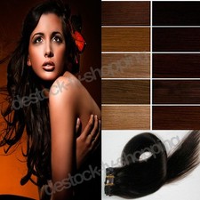EXTENSIONS DE CHEVEUX A CLIP 100% NATUREL RÉMY HAIR 41 CM ,8 BANDES, 18 CLIPS