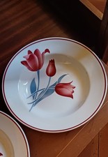 2 Assiettes Demi Creuses Modèle  SIMONE MOULIN DES LOUPS