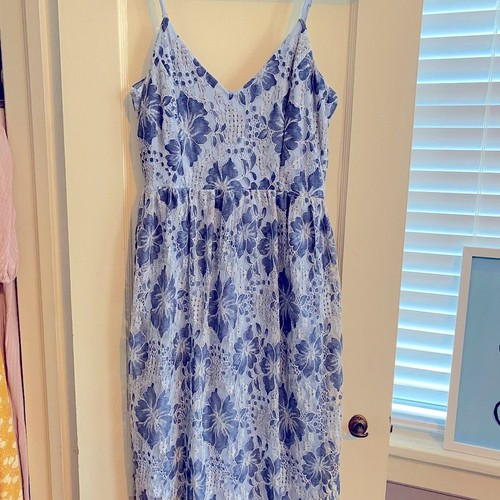 Lined lace midi dress - midi, in