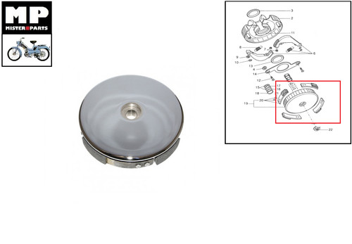Cloche tambour embrayage - tambour, d'embrayage