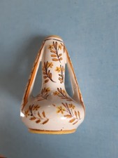 Petit vase faïence signé