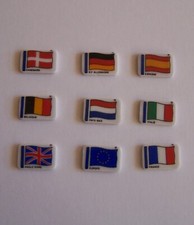 LOT de 9 fèves anciennes CLAMECY COLAS - LES DRAPEAUX