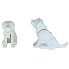 Playmobil 2 chiots blancs clairs assis lot de figurines ferme