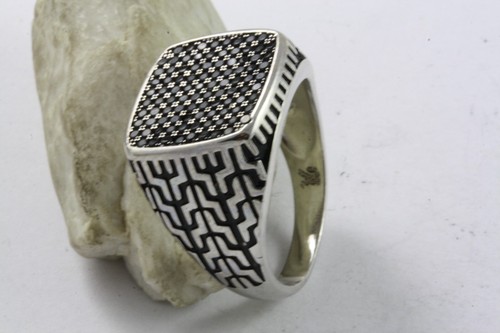 Noir bague zircone - bague,