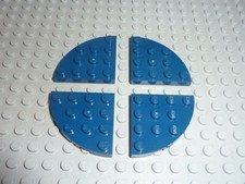 4 x LEGO NavyBlue plate corner round 30565 / set 8018 8635 7628 7751 10210 7029 