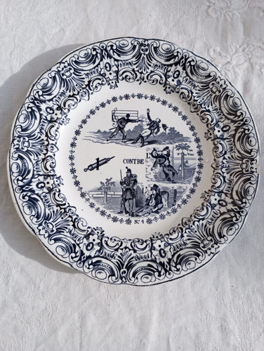 Superbe assiette parlante - assiette, en