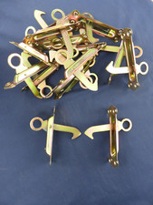 4 arrêts de volets à ressort Jalousie Persienne anodisé Ht 15 cm