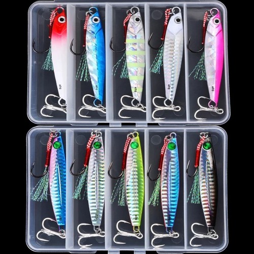 5pc metal jig fishing - metal, lure
