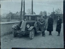 PLAQUE PHOTO VERRE 12 x 9 CM , NEGATIF - AUTOMOBILE RENAULT MONASIX