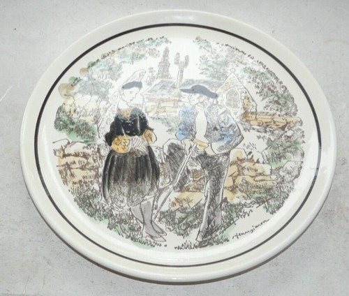 Henry simon assiette peinte - assiette,