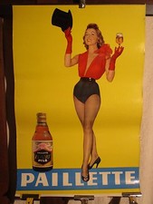 AFFICHE BIERE  PAILLETTE  PIN