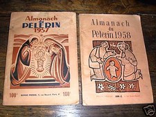 lot de 2 almanach du pèlerin