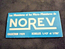 Catalogue NOREV de 1959