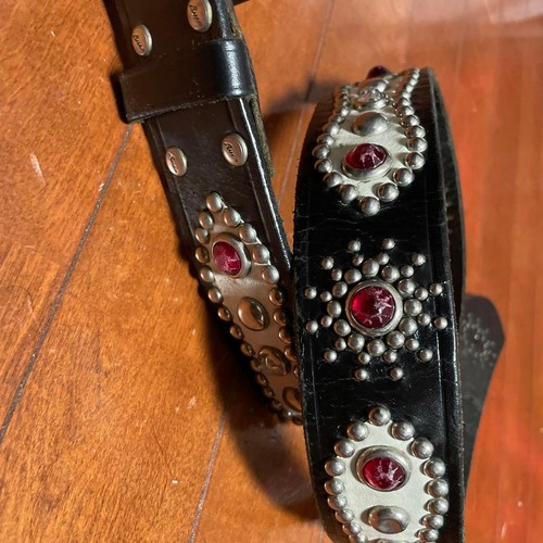 Buco studded belt black real - buco,