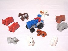 Lego Duplo Ferme Tracteur + fermier + 10 animaux