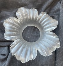 Antique French Tulip Lamp Shade Frosted Glass Small 6 ½ White Light Paste