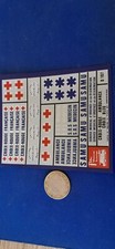 decals decalcomanie divers pompiers samu croix rouge  1/43