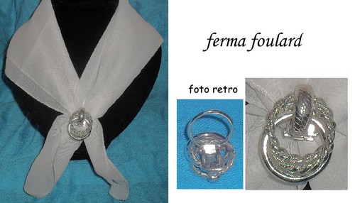 Pince foulard boucle attache - boucle,