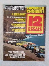 L'AUTO JOURNAL N°12 01/07/1976 ROVER 3500 LANCIA GAMMA 2CV/6 CX 2000 104 304 R4