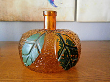 Paul Bardinet Bordeaux-Ancienne bouteille liqueur-Verre moulé granité Ambré