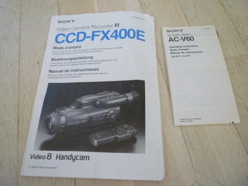Manuel sony ccd fx400e - ccd-fx400e, 8