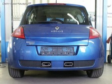 FOX Inox Centré Échappement Sport Renault Megane 2 Sport Rs 130x50mm Plat Ovale