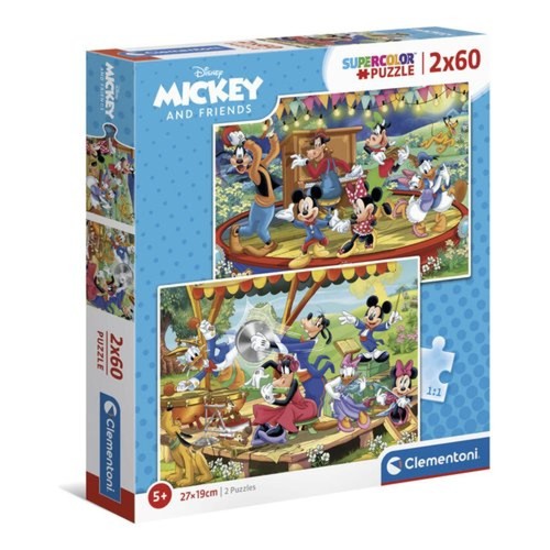 Clementoni puzzle 2x60 - 2x60, pièces