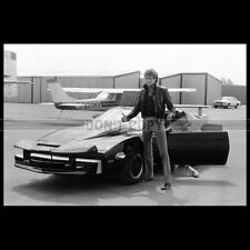 Photo F.028070 DAVID HASSELHOFF (KNIGHT RIDER K2000) PONTIAC FIREBIRD TRANS AM