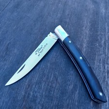 Couteau LE THIERS par ROGER ORFÈVRE  Manche en Bois D Ébène avec  PONÇETAGE 