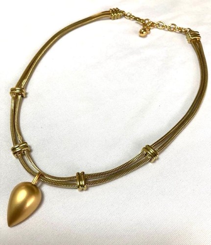 Collier ancien doré monet - collier,