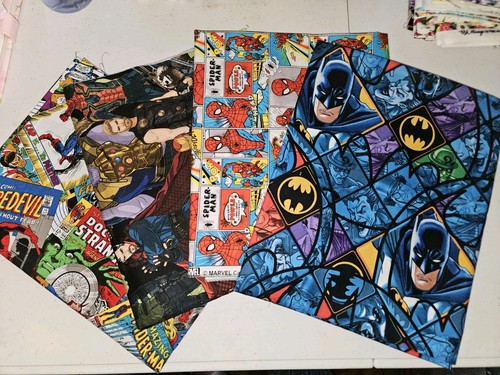 Marvel batman fabric lot - batman,