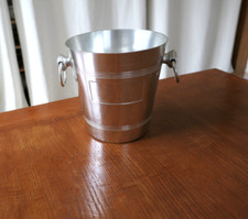 Seau à glace champagne aluminium vintage