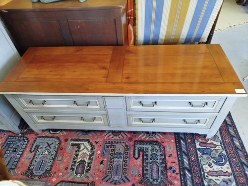 Meuble bas merisier bois - tv,