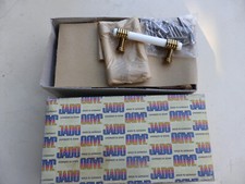 6 poignées plastique blanc laiton tiroirs portes meuble vintage Lg 9 cm JADO