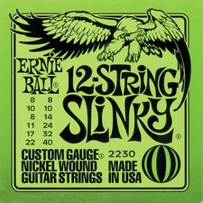 Cordes De Guitare Slinky Nickel 12 Cordes Ernie Ball