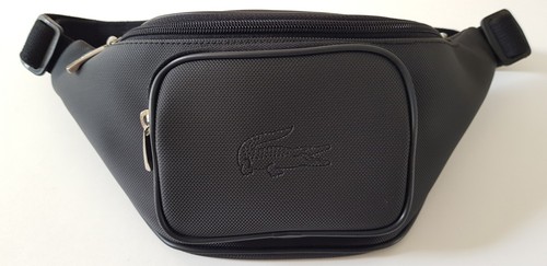 Sac banane zippé noir - zippé, lacoste