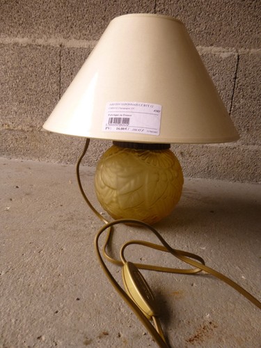 Lampe chevet verre dépoli - lampe, de