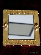 Vintage Cristobal Balenciaga Petit Miroir De Sac - 7x7cm - 1998 
