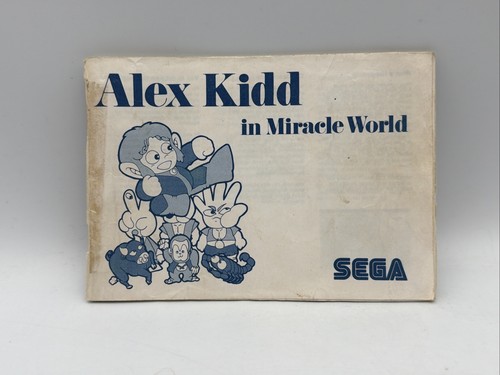 Notice seule alex kidd - notice, in