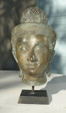 Statue Bouddha Khmer en bronze