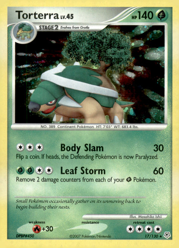 Pokemon torterra 130 holo - pokemon:,