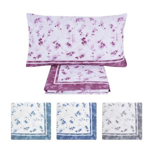 Set draps coton lit double - draps,