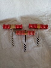 Lot de 3 tire-bouchons en bois