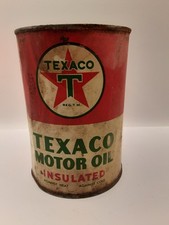 Vintage Texaco Metal Motor Oil