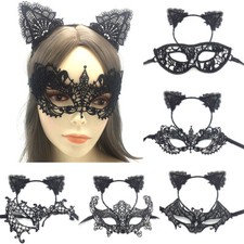 Ensemble Masque De Chat Et Oreilles De Chat/Bandeau Pour Femme Déguisement D' /