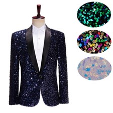 Hommes Brillant Sequin Costume