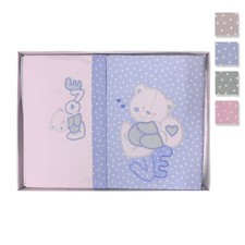 Assortis Berceau Poussette Bordé Piccole Emozioni Nouveau-Né Set 5 Pièces 3512