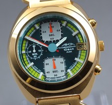 Montre Homme Vintage [Near Mint] SEIKO Alba AKA V657-6030 Quartz Gold Green...