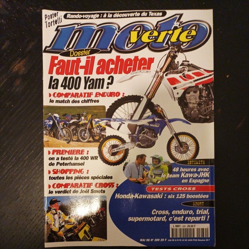 Moto verte 289 yamaha - verte, 400