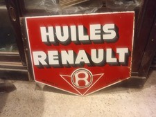 PLAQUE ÉMAILLÉE HUILES RENAULT